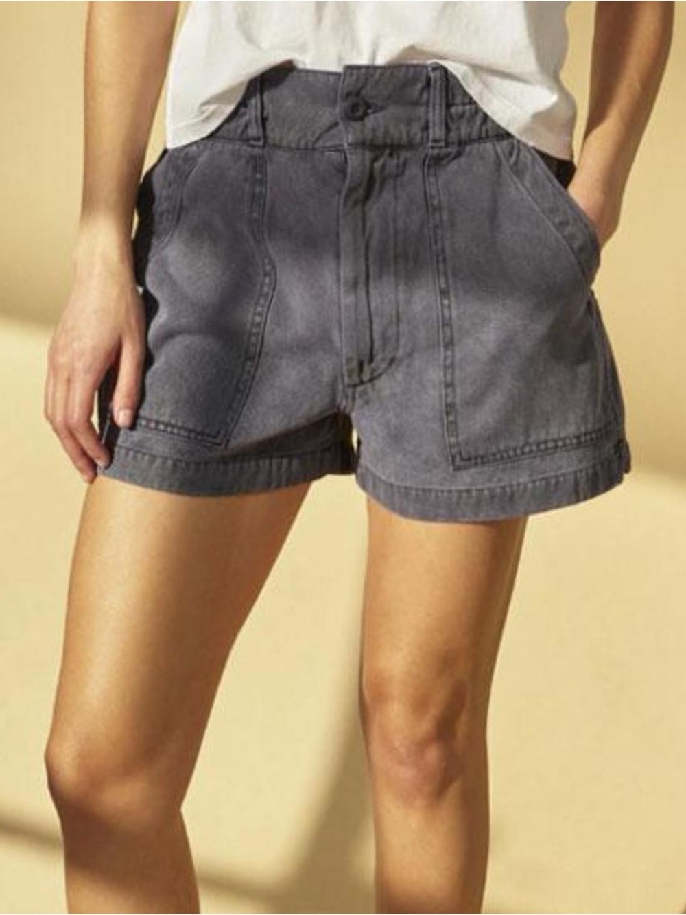 Amo denim Drapey Army Short - Faded Navy N129-15